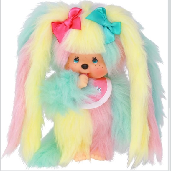 AM I MONCHHICHI? RARE NEW IN BOX LONG HAIRED PASTEL GIRL MONKEY 100% AUTHENTIC - Picture 11 of 11